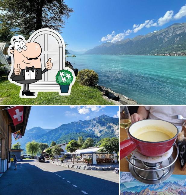 Questa è la immagine che presenta la esterno e bevanda di Restaurant Aareggstube
