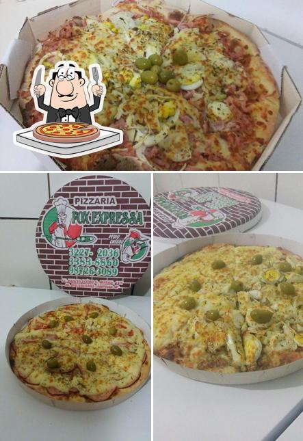 Experimente pizza no Pizzaria Fox Expressa