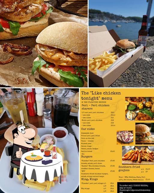 Menu of The Floating Bridge, Dartmouth - seafood restaurant reviews and ...