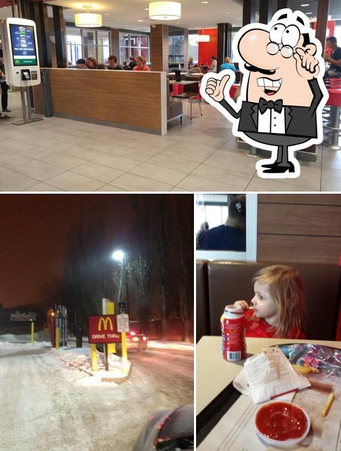 Voici la photo représentant la intérieur et extérieur sur McDonald's