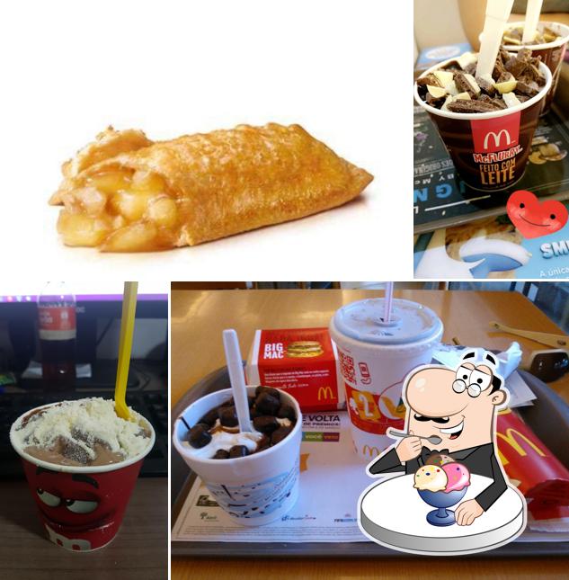 McDonald's serve uma variedade de pratos doces