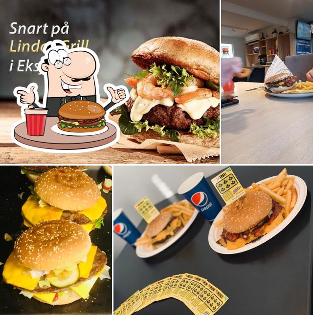 Get a burger at Lindas Grill Eksjö