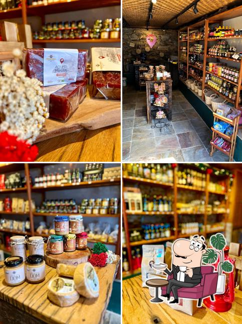 Veja imagens do interior do Aqui Di Minas Produtos Artesanais
