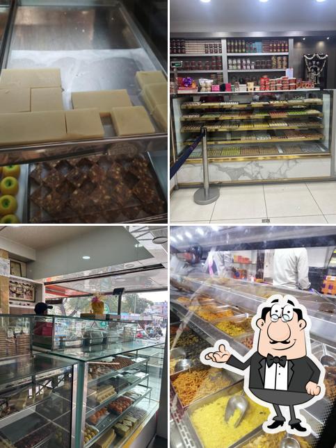 The interior of Shree Mahalakshmi Sweets, Kalidasa Road