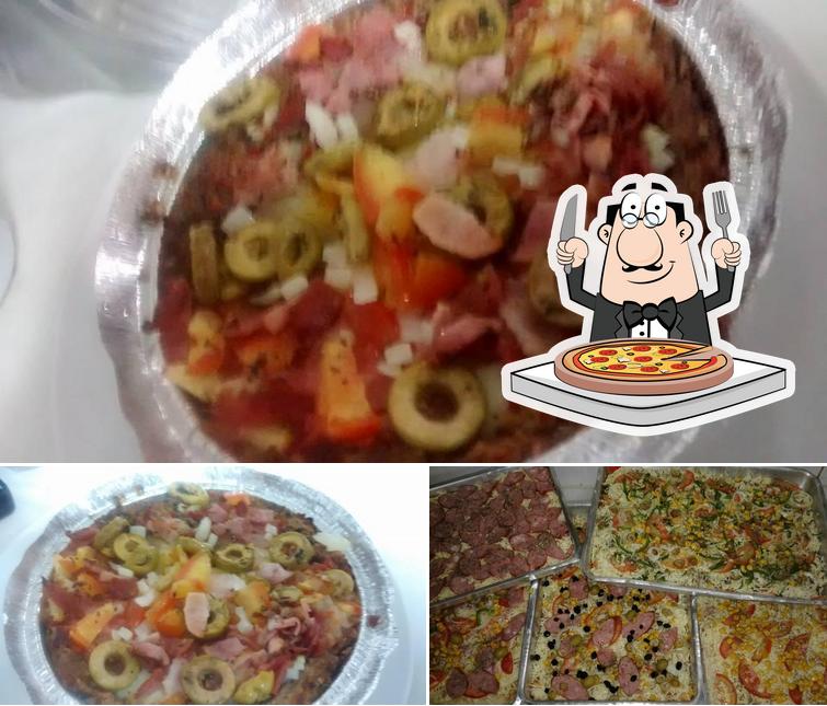 No Tia Da Pizza., você pode conseguir pizza