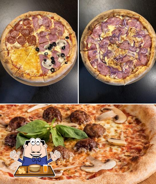 Comida en Toto’s Pizza