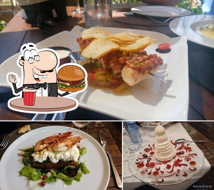 Prova un hamburger a Amarea Ristorante Romolo Mare