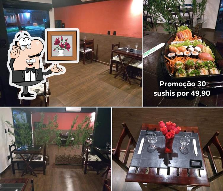 O interior do Império Lounge Sushi Bar