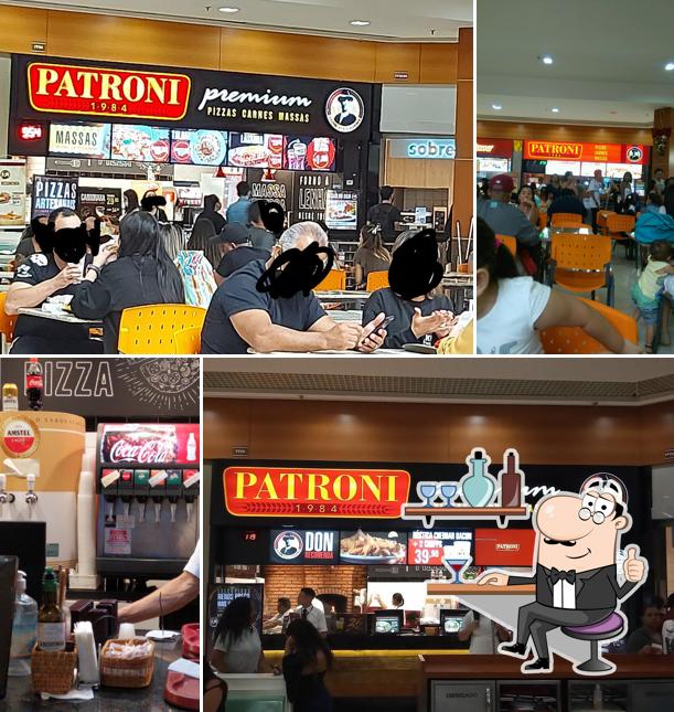 O interior do PATRONI PIZZA