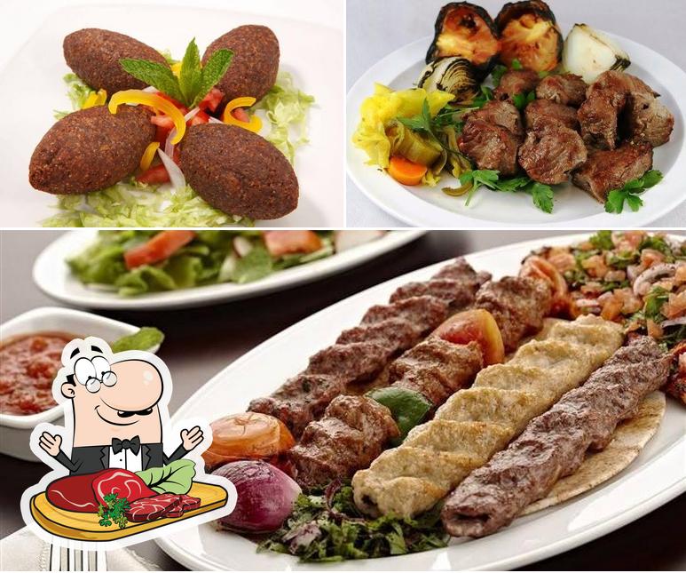 Try out meat dishes at Shish Manakish