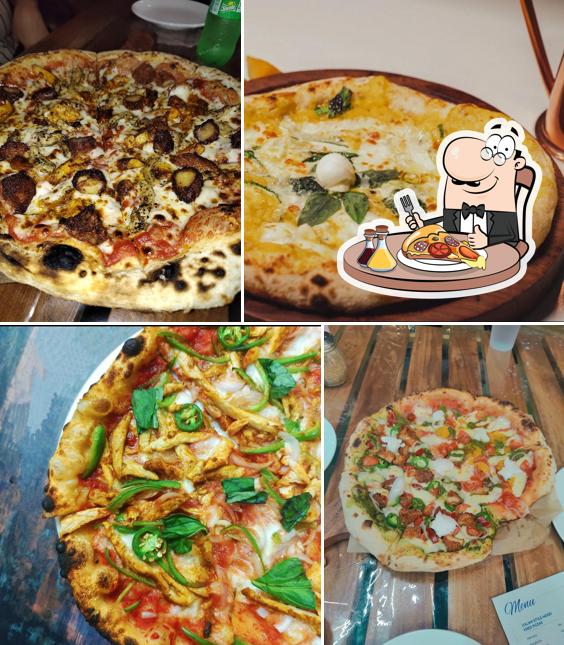 Get pizza at That's Amore Pizzeria