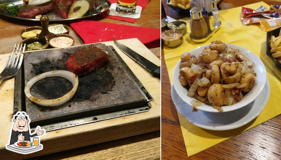 Plats à Altes Bierhaus - Spezialitäten vom heissen Stein