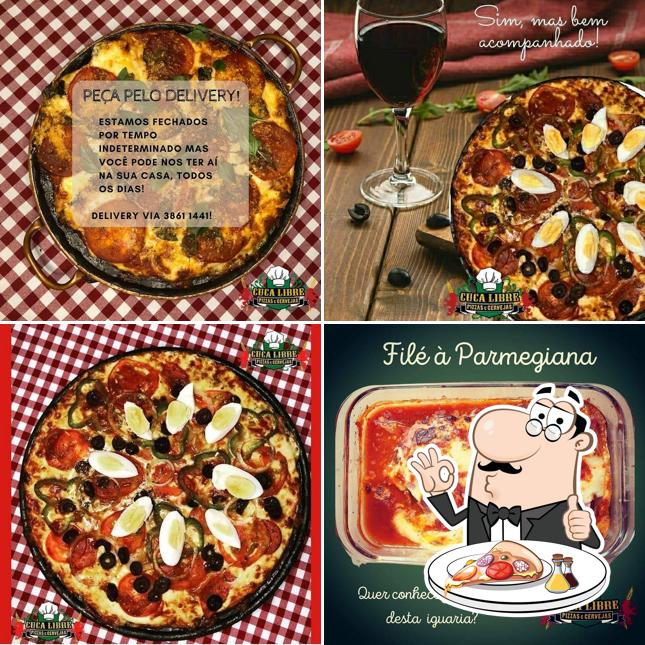 No Cuca Libre, você pode pedir pizza