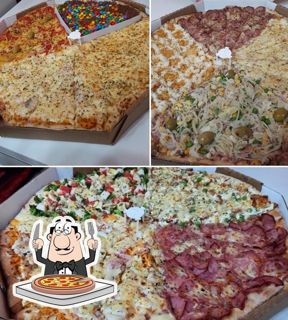 Escolha diferentes estilos de pizza