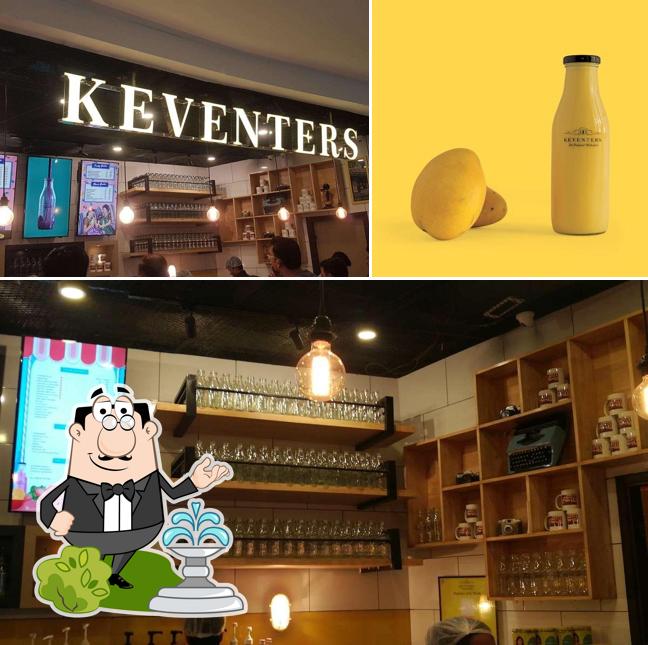 Check out the image depicting exterior and food at Keventers - Milkshakes & Desserts