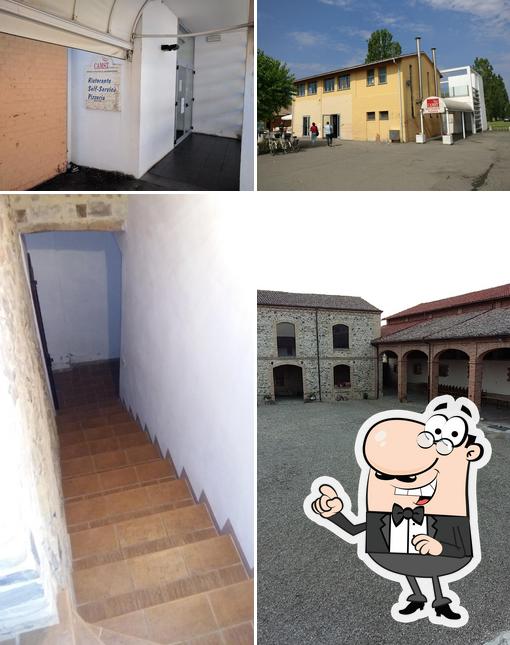 La immagine della esterno e interni di Mensa universitaria - Podere La Grande