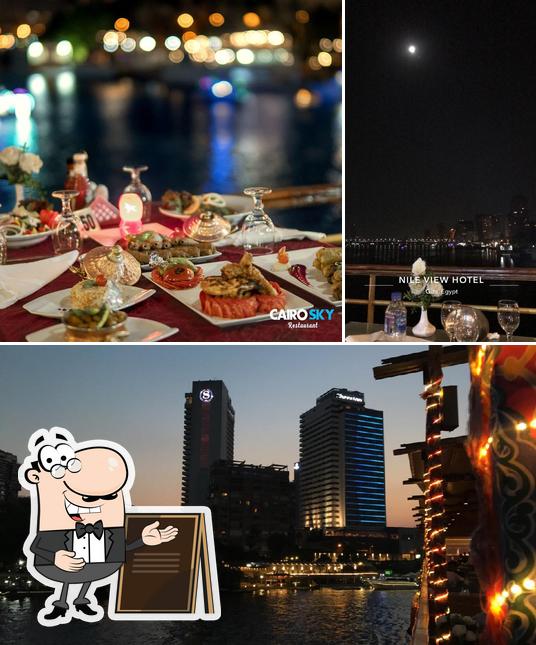 Sehen Sie das Aufnahme von außen und lebensmittel bei Cairo Sky Restaurant an