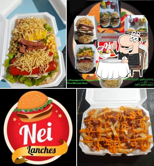 Nei Lanches serve uma variedade de sobremesas