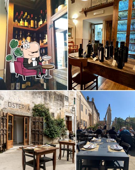 Gli interni di Osteria di Maccarese