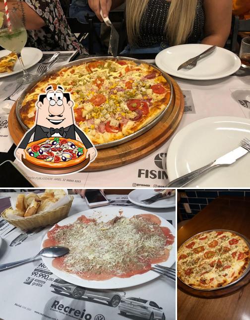 Experimente pizza no Carne e Cia