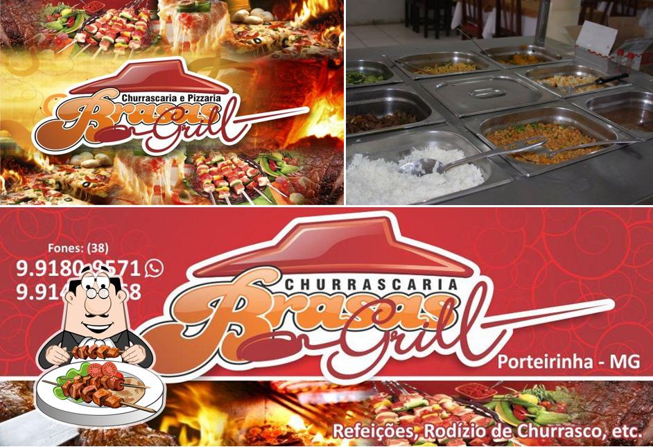 Comida em Churrascaria Brasas Grill