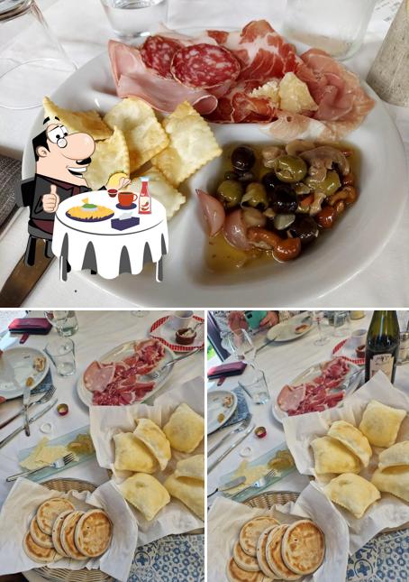 Piatto di formaggi al Antica Trattoria Ponte Guerro