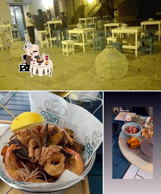 Tra le diverse cose da Ittico Termoli si possono trovare la cibo e interni