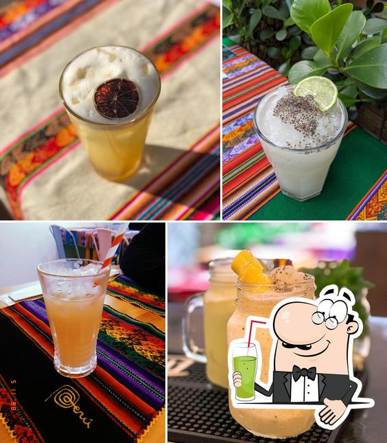 El Huarique - Cocina Peruana serve um número de bebidas