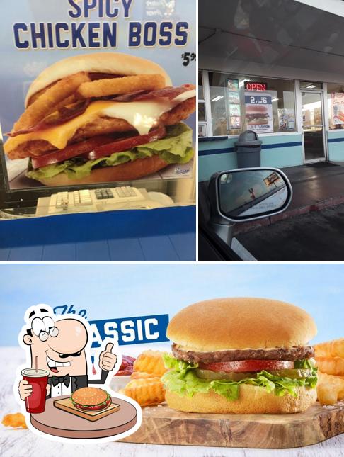 Try out a burger at Fosters Freeze