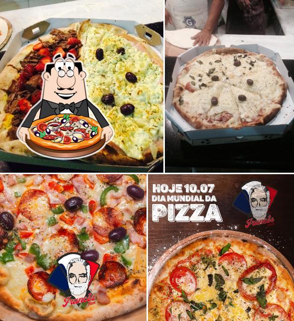 Peça diferentes tipos de pizza