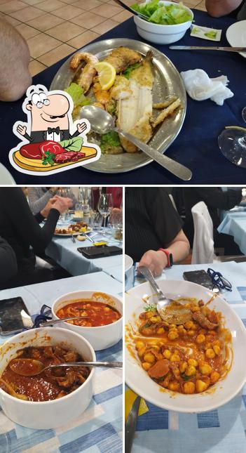 Prenditi i un pasto a base di carne a Ristorante Amici Del Mare