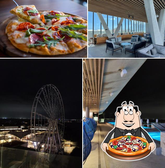 Get pizza at Wander Rooftop