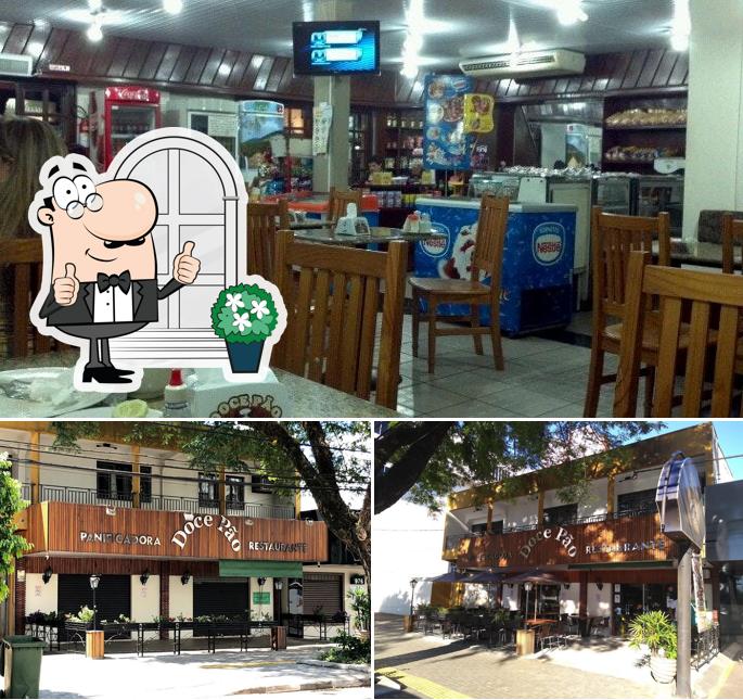 Esta é a imagem mostrando exterior e interior no Doce Pão