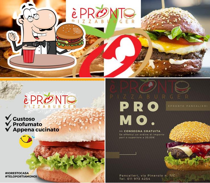 Ordina un hamburger a È Pronto Pancalieri