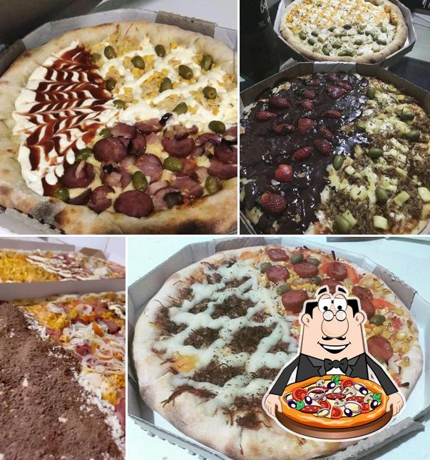 Escolha pizza no Pizzaria Carioca Tibiri