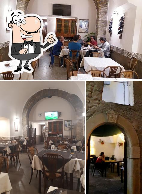 Gli interni di Osteria Gaetana