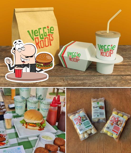 Hambúrguer em Veggie Roots - Congelados Veganos