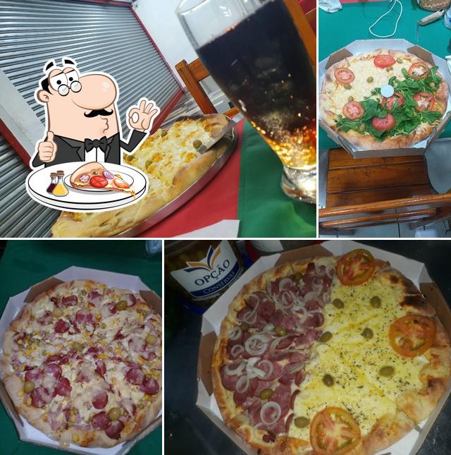 Experimente pizza no Pizzaria Ponto Alto