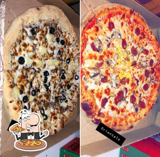 Prenez différents types de pizzas