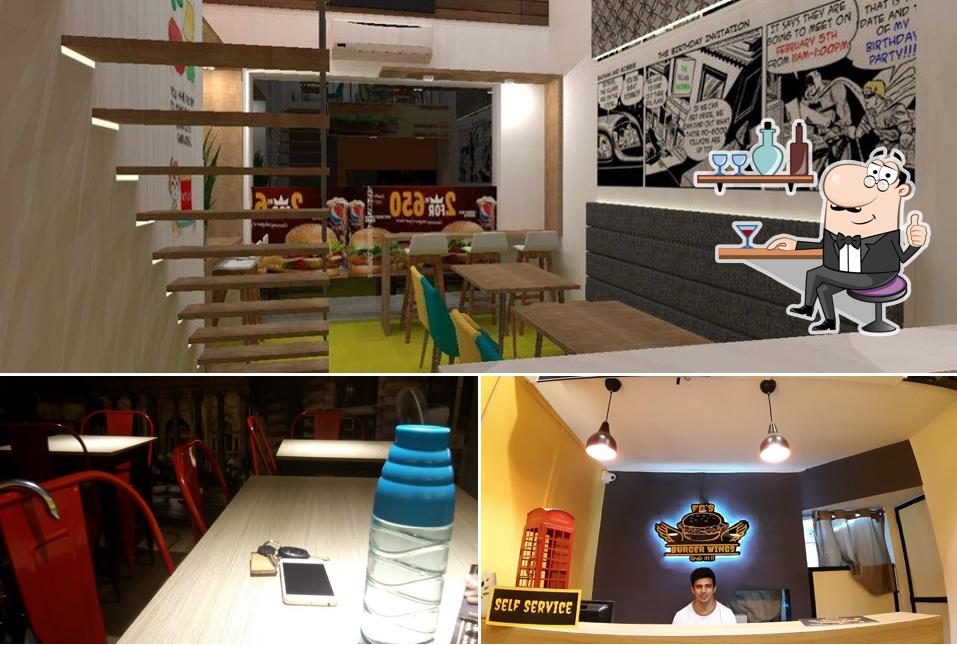 The interior of Fg’s Burger Wings