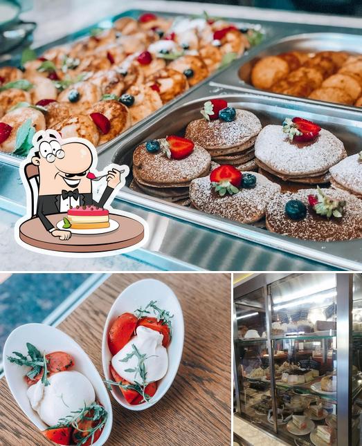 Em i Em sert une sélection de desserts