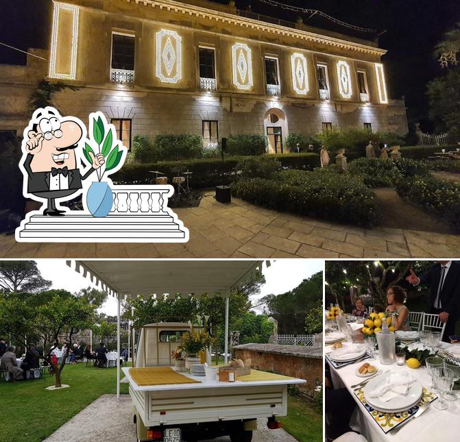 Guarda la foto che raffigura la esterno e tavolo da pranzo di Tenuta Lucagiovanni