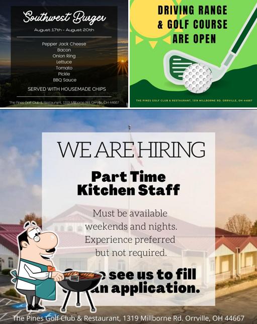 Pines Golf Club in Orrville Restaurant menu and reviews