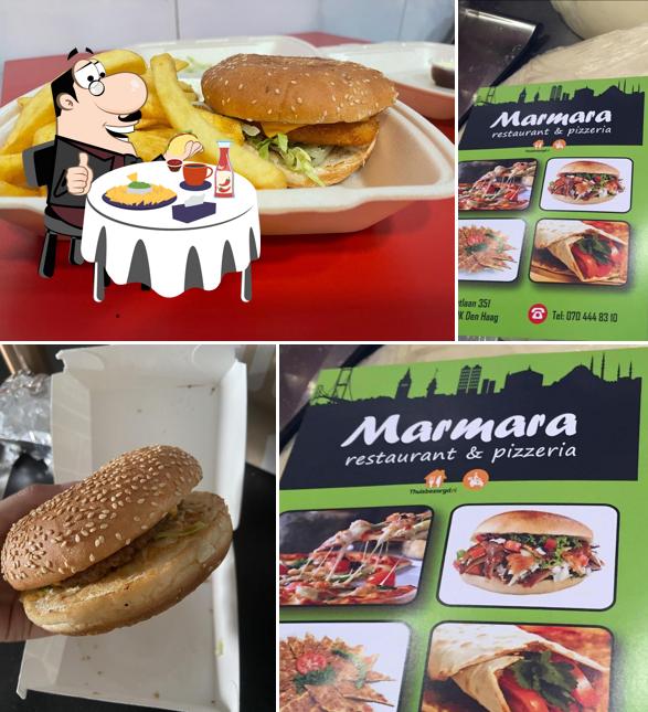 Try out a burger at Marmara