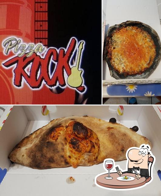 Parmi les différentes choses de la nourriture et la boisson, une personne peut trouver sur PizzaRock