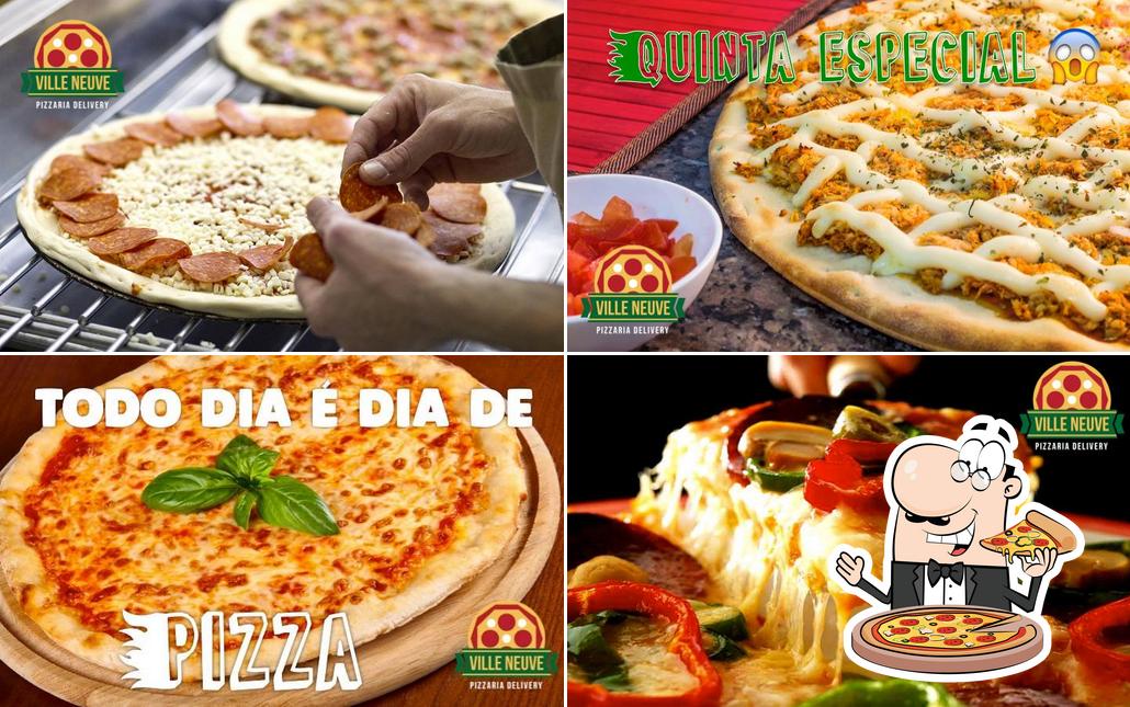 Peça diferentes estilos de pizza