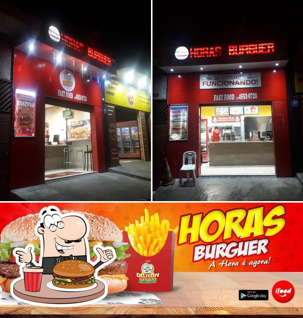 Delicie-se com um hambúrguer no Horas Burguer Barueri