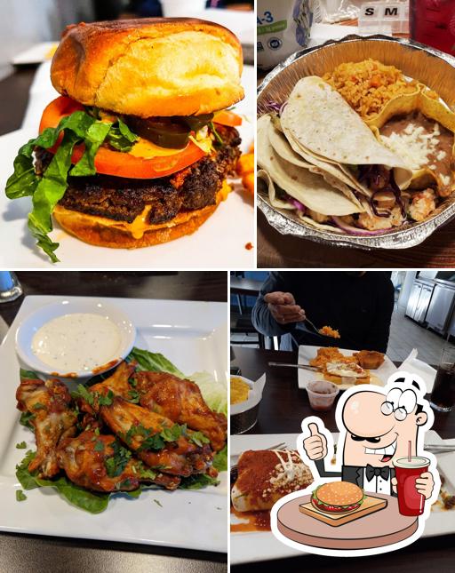 Try out a burger at Azul Mexican Restaurant