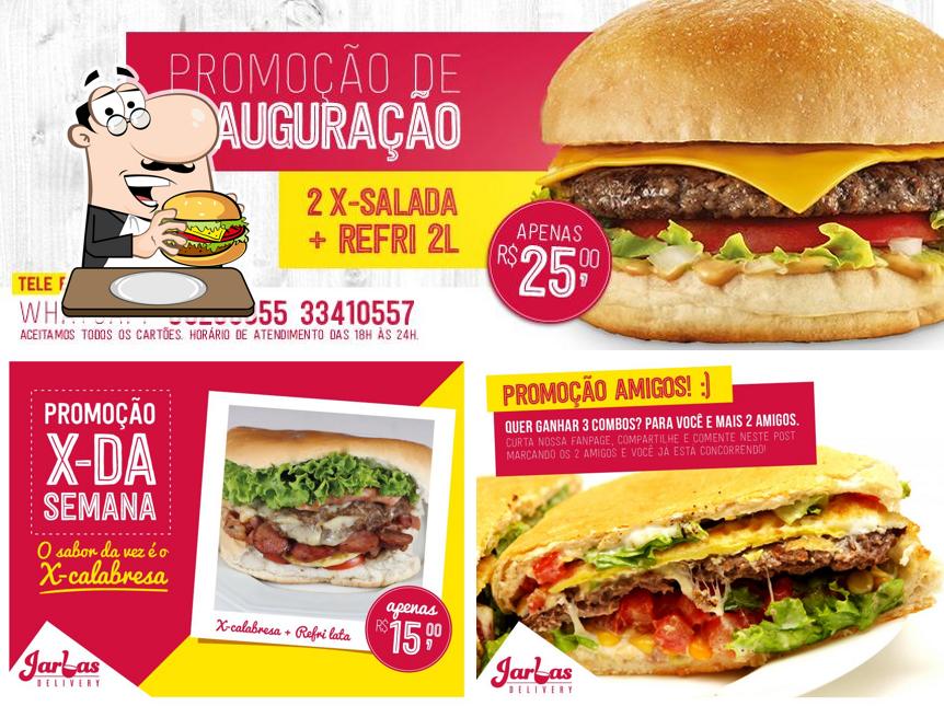 Os hambúrgueres do Jarbas Delivery irão satisfazer uma variedade de gostos