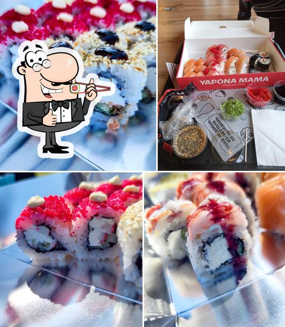 Les sushi sont disponibles à Yapona Mama